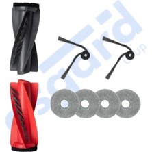 Asgard Grup Saros 10R-Q Revo Curv X Uyumlu 1 Ana Fırça 2 Yan Fırça 4 Mop