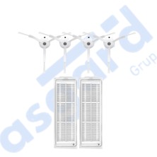 Asgard Grup Xiaomi Mop 2 Pro (MJST1SHW) -Mop 2 Lite Uyumlu 4 Yan Fırça 2 Filtre