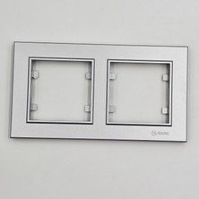 Makel Karea Ikili Çerçeve B.metalik Gümüş