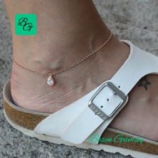 Zirkon Damla Taşlı Halhal