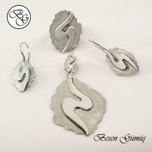Özel Tasarım Taşsız El Yapımı Gümüş Set