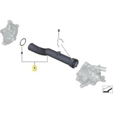 Dadata 9800661880 1351VF Motor Soğutma Suyu Hortumu Citroen C4 Peugeot 207 308 Için Metal Klips Kilitli (Yurt Dışından)