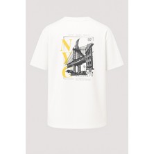 Nirvoda Oversize Nyc Brooklyn 92 Baskılı Unisex Tişört