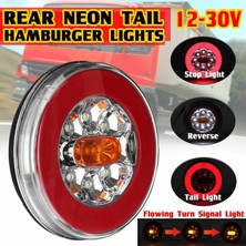 Dadata Yuvarlak LED 4 In 1 Kamyon Kuyruk Lambası 12-24 V Dinamik Kuyruk Dönüş Sinyali Ters Arka Fren Stop Lambası Römork Kamyon Rv Için (Yurt Dışından)
