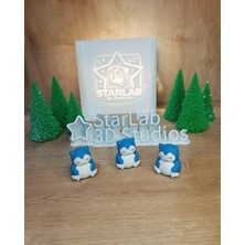 Snorlax 3 Boyutlu Figür(3 Lü Set)