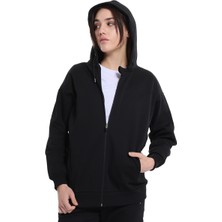 Ikoma Kadın Siyah Koşu Eşofman Üstü 25YK004-SYH