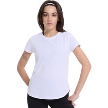 Sendai Kadın Beyaz Günlük Stil T-Shirt 25YK013-BYZ