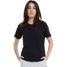 Mine Kadın Siyah Günlük Stil T-Shirt 25YK018-SYH