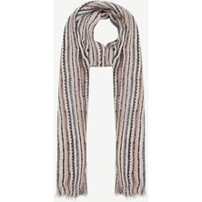 Yargıcı Tensel Karışımlı Çizgili Şal