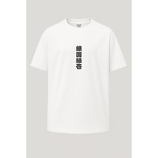 Nirvoda Oversize Yoriichi Tsugikuni Kimetsu No Yaiba Baskılı Unisex Tişört