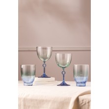 Rakle Elite 4'lü Meşrubat Bardağı - Mavi - 320 ml
