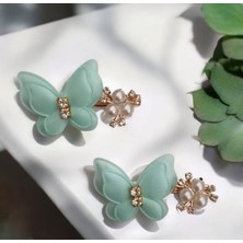 Inci Detaylı Kadın Kelebek Pens Toka