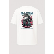 Nirvoda Oversize The Dark Dragon Ejderha Baskılı Unisex Tişört