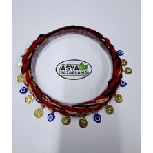 Asya Pazarlama Örgülü, Lastikli, Nazar Boncuklu ve Liralı Keşan, Fular, Şal, Atkı, Saç Bandı, Bandana