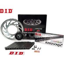 Zincir Dişli Seti Ducatı Panıgale (1199 Cc)  (2012-2015) / Ducatı / Panıgale / 1199CC / Zincir: DID-525ZVM-X (ÇELIK)-104/ Ön-Arka Dişli: JT(15T-39T) / 2012-2013-2014-2015