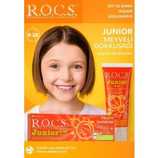 R.O.C.S. Junior Meyveli Gökkuşağı 6-12 Yaş Florürsüz Diş Macunu 74 ml