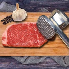 Epinox Alüminyum Et Döveceği 380 Gr (Eta-38) Çift yüzey ( Tırtıklı-Düz ) Dövme başlığı : 6*6,5 cm.