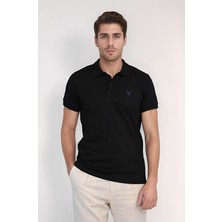 Velvarde Polo Yaka Tshırt Siyah (1815)
