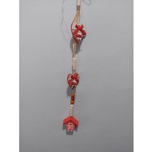 Yaklaşık 60CM El Yapım Bambu Sarkaç Duvar Süs Ev Balkon Dekorasyon 1 Adet