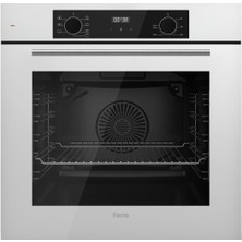 Ferre Flowart-Sılentart Serisi Beyaz Set (SC406-WFA + QBL63CB +D078-SA ) - Döküm Izgara / 65 cm Ocak