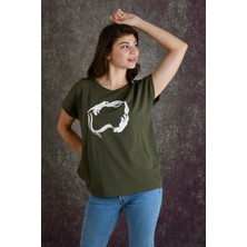 Connect Kadın Baskılı T-Shirt
