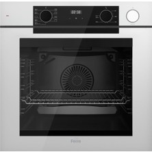 Ferre Steamart-Fryart-Sılentart Serisi Beyaz Set (SC406-WFA + QEP64CB +D064-SA ) - Döküm Izgara / 65 cm Ocak