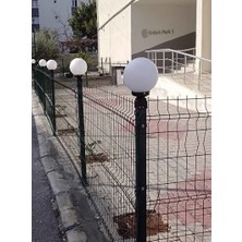 Lambax Panel Çim Çit Kare Tabanlı Glop Direk Üstü Bahçe Armatürü