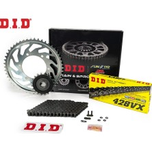 Zincir Dişli Seti Yamaha MT-125 (125 Cc)  (2024) / Yamaha / MT-125 / 125CC / Zincir: DID-428VX (ÇELIK)-130/ Ön-Arka Dişli: JT(14T-52T) / 2024