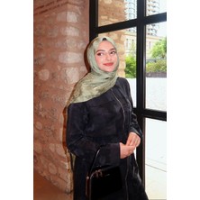 Yeşil Etnik Desen Italyan Jakar Şal