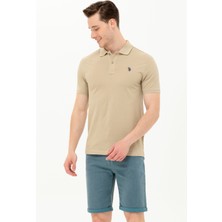 U.S. Polo Assn. Erkek Haki Tişört Basic 50262933-VR027
