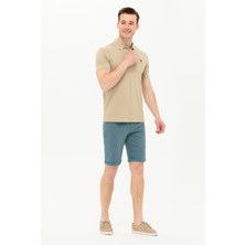 U.S. Polo Assn. Erkek Haki Tişört Basic 50262933-VR027