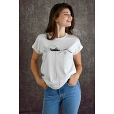 Fisherman Kadın Baskılı T-Shirt