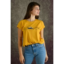 Fisherman Kadın Baskılı T-Shirt