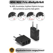 MN6 M22 priz dönüştürücü/2 Adet/Amerikan fişi dönüştürücü priz/A-Kalite Avrupa priz dönüştürücü/dönüştürücü priz