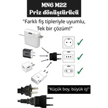 MN6 M22 priz dönüştürücü/3 Adet/Amerikan fişi dönüştürücü priz/A-Kalite Avrupa priz dönüştürücü/dönüştürücü priz/Şarj Aleti Fiş Dönüştürücü