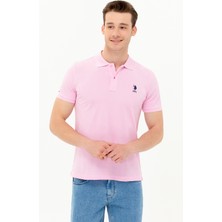 U.S. Polo Assn. Erkek Açık Pembe Tişört Basic 50263238-VR078