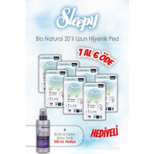 Sleepy Bio Natural 20'li Hijyenik Ped Uzun 7 Al 6 Öde ve 200 ml Tonik Hediye