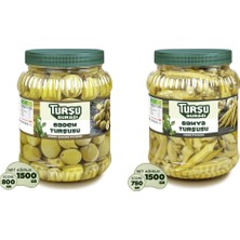 Turşu Durağı Çağla Badem ve Bamya Turşusu 2kg