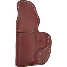 Aresoutdoors Canik Mete Mc9 Ls Için Uygun Kemer Içi Deri Çıtçıtlı Kahve Silah Kılıfı