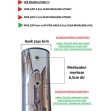 4 ADET METAL BORU AYAK,MUTFAK MASASI AYAĞI, NİKEL-KROM AYAK-NA1