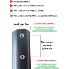 4 ADET METAL BORU AYAK, MUTFAK MASASI AYAĞI SİYAH-BEYAZ RENK SEÇENEKLİ-BA1