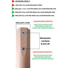 4 ADET AHŞAP MASA AYAĞI CEVİZ-BEYAZ-NATUREL RENK SEÇENEKLİ