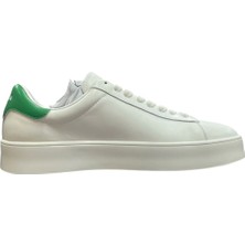Lufian Anton Erkek Hakiki Deri Sneaker Beyaz Yeşil 111230254