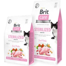 Brit Care Hipoalerjenik Sterilized Sensitive Tavşanlı Tahılsız Kısırlaştırımış Kedi Maması 7 kg