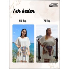 Yakalı Kadın Pareo Plaj Elbisesi