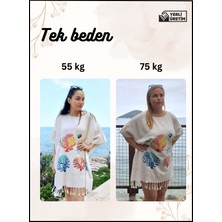 Yakalı Kadın Pareo Plaj Elbisesi