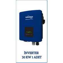 Güneş Enerjisi On Grid 30KW Trifaze Solar Paket Sistemi
