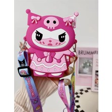 Kuromi Kuromili Kedi Kulaklı Silikon Çanta Cüzdan Kadın Genç Kız Çocuk Bebek