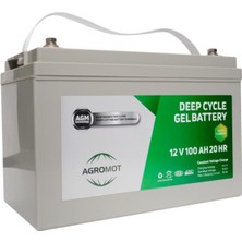 Teknovasyon Arge Agromot 12V 100AH Deep Cycle Nano Carbon Jel Akü