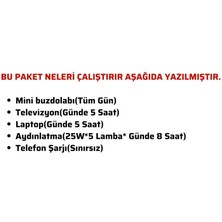 Güneş Enerjisi Hazır Solar Paket – 1kw Inverter + 3x 210W Güneş Paneli + 2x 12V 100AH Jel Akü
